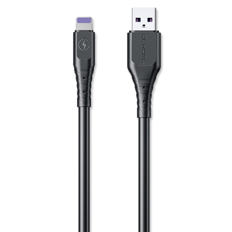 WK WDC-152 6A 8 Pin Fast Charging Data Cable, Length: 1m (Black) - Normal Style Cable by WK | Online Shopping UK | buy2fix