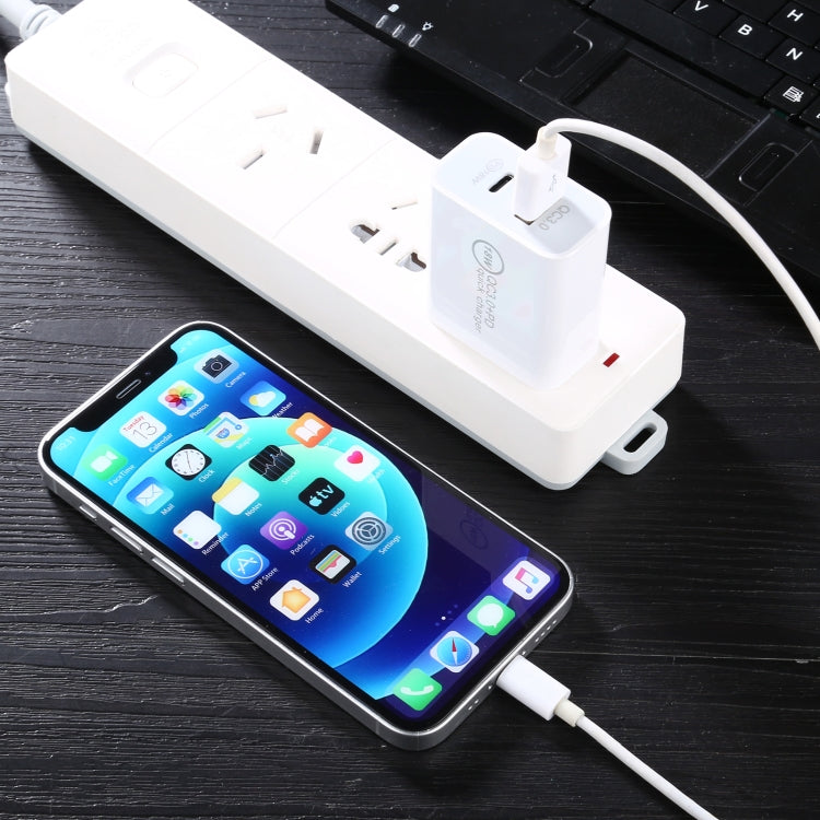 FLOVEME 18W PD + QC 3.0 Dual USB Travel Fast Charger Power Adapter, US Plug - Apple Accessories by FLOVEME | Online Shopping UK | buy2fix