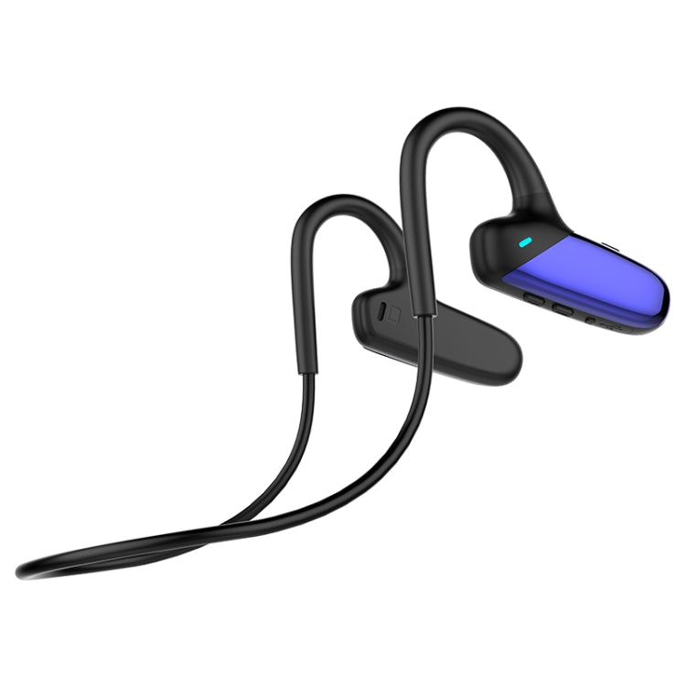 F808 Bluetooth 5.0 Waterproof Bone Conduction Sport Bluetooth Earphone(Blue) - Bluetooth Earphone by buy2fix | Online Shopping UK | buy2fix