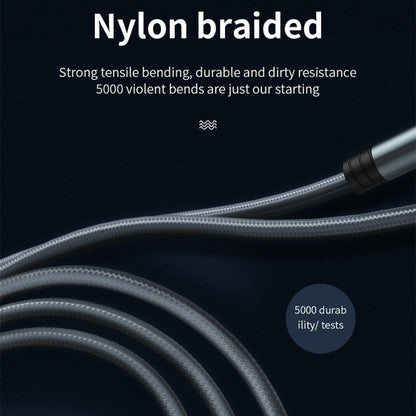 JOYROOM S-M369 Simple Series 2.4A 8 Pin Nylon Braided Data Cable, Length: 1.2m (Gold) - Multifunction Cable by JOYROOM | Online Shopping UK | buy2fix