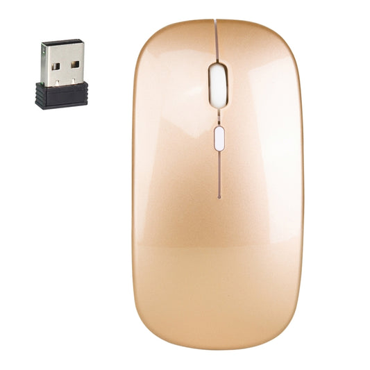 HXSJ M80 2.4GHz Wireless 1600DPI Three-speed Adjustable Optical Mute Mouse (Gold) - Wireless Mice by HXSJ | Online Shopping UK | buy2fix