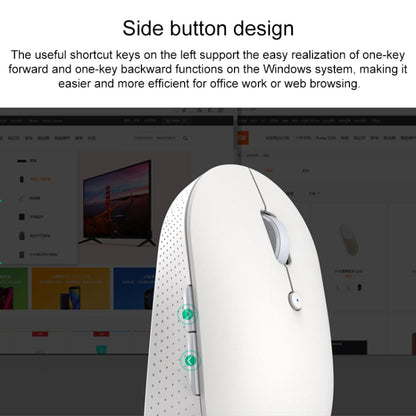 Original Xiaomi 2.4G Wireless Bluetooth 4.2 Dual Mode Silent Mouse(Black) - Wireless Mice by Xiaomi | Online Shopping UK | buy2fix