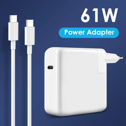 61W USB-C / Type-C Power Adapter with 2m USB Type-C Male to USB Type-C Male Charging Cable, For iPhone, Galaxy, Huawei, Xiaomi, LG, HTC and Other Smart Phones, Rechargeable Devices, AU Plug - Mobile Accessories by buy2fix | Online Shopping UK | buy2fix