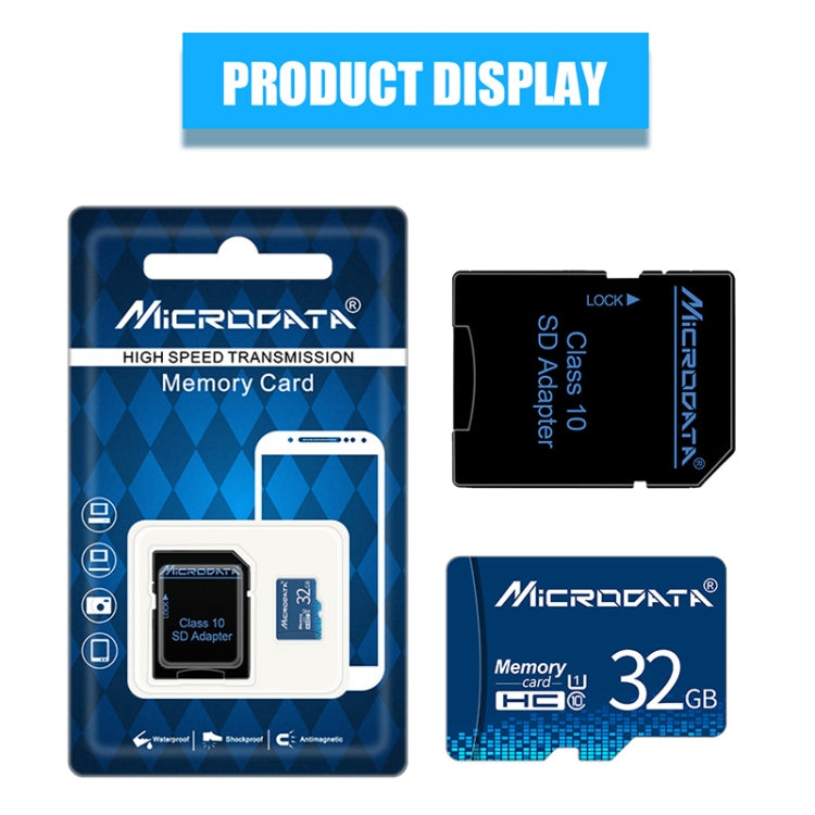 MICRODATA 32GB U1 Blue TF(Micro SD) Memory Card - Micro SD Card by MiCRODATA | Online Shopping UK | buy2fix