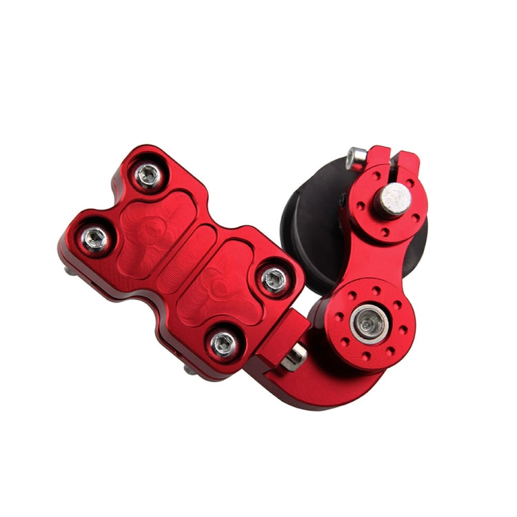 HC154 Motorcycle Modified Accessories Universal Aluminum Alloy Chain Adjuster(Red) - In Car by buy2fix | Online Shopping UK | buy2fix