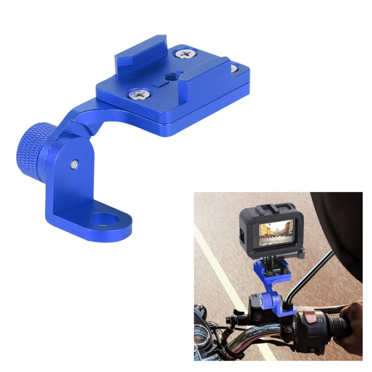 RUIGPRO Motorcycle Handlebar Alloy Phone Bracket for GoPro HERO9 Black / HERO8 Black /7 /6 /5, Insta360 One R, DJI Osmo Action, Xiaoyi Sport Cameras(Blue) - DJI & GoPro Accessories by buy2fix | Online Shopping UK | buy2fix