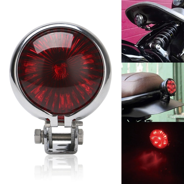 Speedpark 12V Motorcycle Modified Tail Light Brake Light for Harley(Silver+Red) - In Car by Speedpark | Online Shopping UK | buy2fix