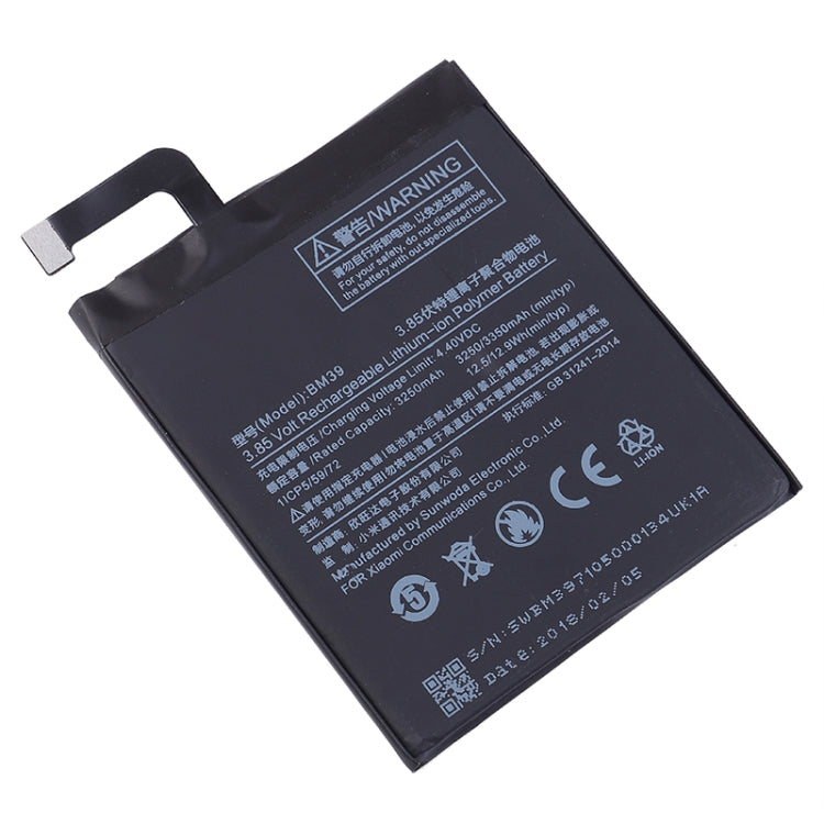 BM39 3250mAh for Xiaomi Mi 6 Li-Polymer Battery - For Xiaomi by buy2fix | Online Shopping UK | buy2fix