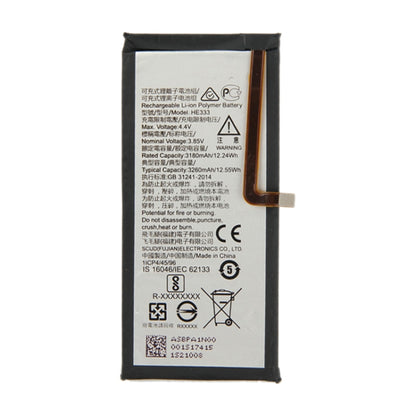 HE333 for Nokia 8 Sirocco Li-ion Polymer Battery - For Nokia by buy2fix | Online Shopping UK | buy2fix