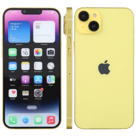 For iPhone 14 Plus Color Screen Non-Working Fake Dummy Display Model (Yellow) - For iPhone & iPad by buy2fix | Online Shopping UK | buy2fix
