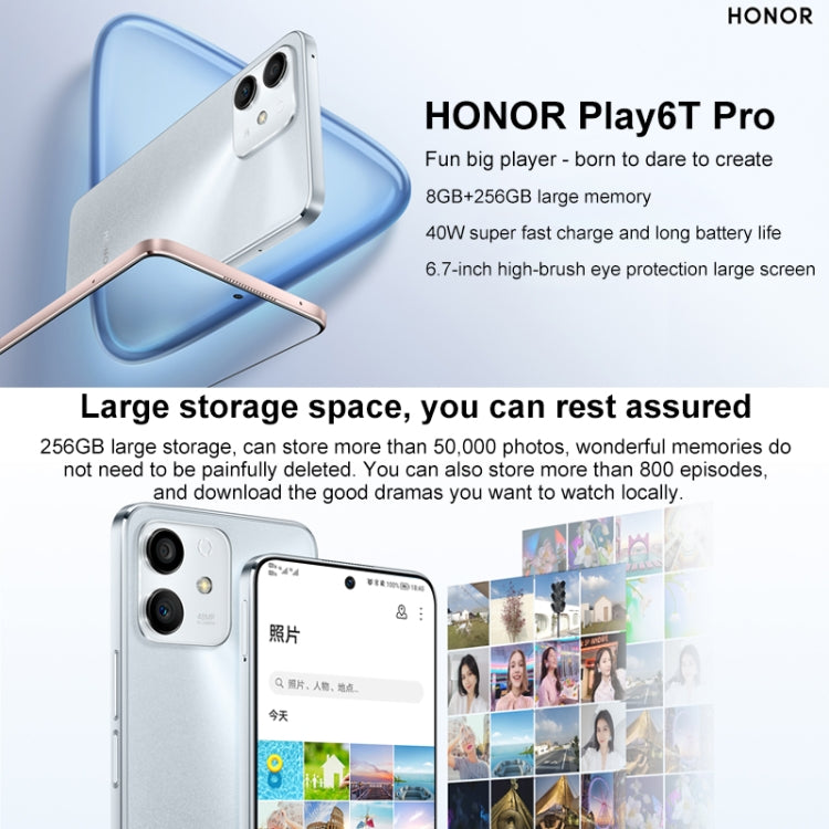 Honor Play6T Pro 5G TFY-AN40, 8GB+256GB, China Version, Dual Back Cameras, Side Fingerprint Identification, 4000mAh Battery, 6.7 inch Magic UI 5.0 (Android 11) MediaTek Dimensity 810 Octa Core up to 2.4GHz, Network: 5G, OTG, Not Support Google Play(Black) - Honor by Huawei | Online Shopping UK | buy2fix