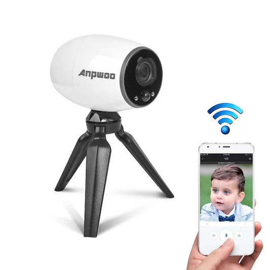 Anpwoo Cannon 1.3MP 960P 1/3 inch CMOS HD WiFi IP Camera With Tripod Holder, Support Motion Detection / Night Vision(White) - Security by Anpwoo | Online Shopping UK | buy2fix