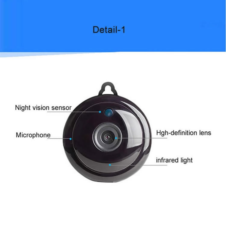 Anpwoo MN001 3518Ev200 1.0 MP Mini HD WiFi IP Camera with 6 PCS Infrared LEDs, Support Motion Detection & Night Vision & TF Card(Max 64GB) - Security by Anpwoo | Online Shopping UK | buy2fix