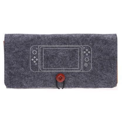 Portable Soft Felt Handbag Storage Protective Bag for Nintendo Switch(Dark Gray) - Bags by buy2fix | Online Shopping UK | buy2fix