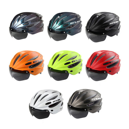 GUB K80 Plus Bike Helmet With Visor And Goggles(Black) - Protective Helmet & Masks by GUB | Online Shopping UK | buy2fix