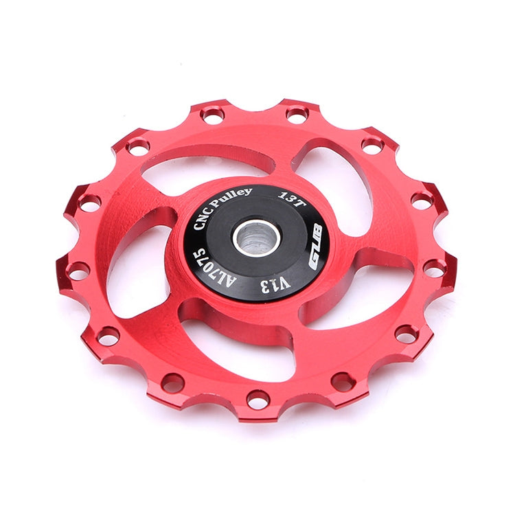 GUB V13 13T Bicycle Rear Derailleur Jockey Wheel (Black Red) - Guide wheels by GUB | Online Shopping UK | buy2fix