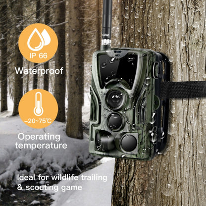 HC801M 2G GSM Waterproof IP66 IR Night Vision Security Hunting Trail Camera, 120 Degree PIR Angle - Hunting Cameras by buy2fix | Online Shopping UK | buy2fix