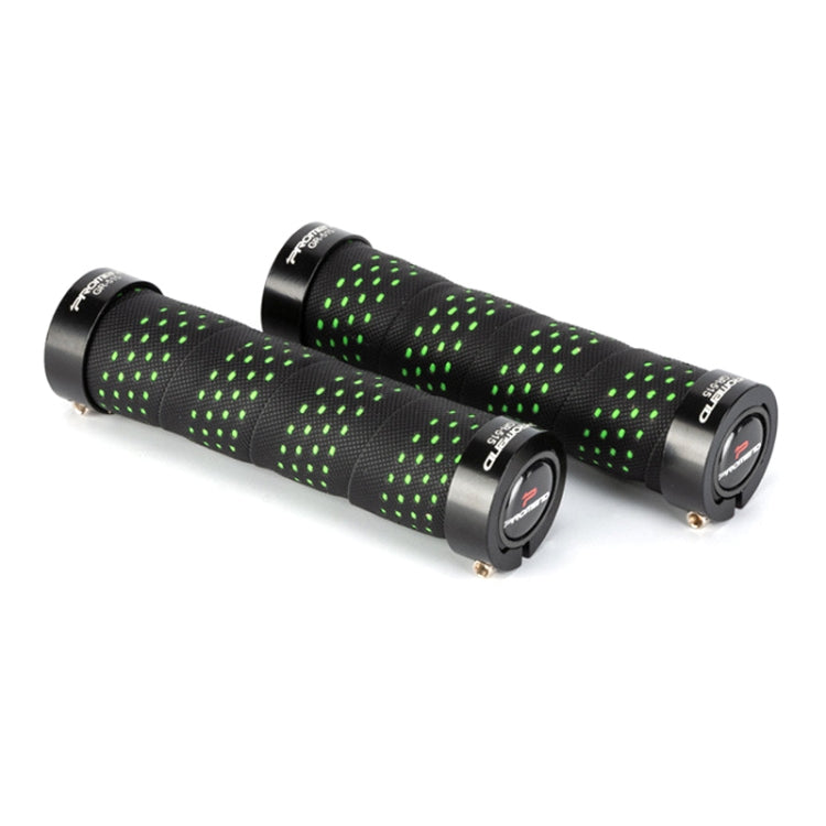 PROMEND GR-515 1 Pair Shock-absorbing Anti-skid Mountain Bike Grips Cover (Black+green) - Outdoor & Sports by PROMEND | Online Shopping UK | buy2fix