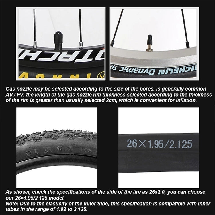 PROMEND 27.5 x 1.95 FV Mountain Bike Butyl Pneumatic Inner Tube - Outdoor & Sports by PROMEND | Online Shopping UK | buy2fix