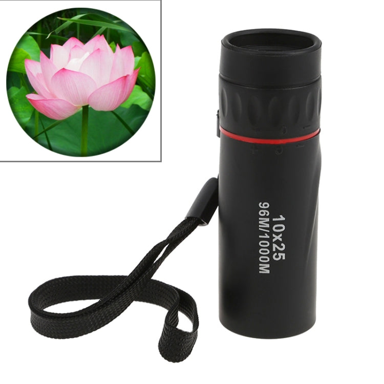 10*25 Portable Professional High Times High Definition Dual Focus Zoom Monocular Pocket Telescope, Size: 9.2*3cm - Monocular Binoculars by Zoom | Online Shopping UK | buy2fix