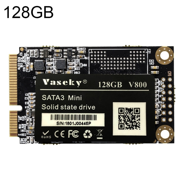 Vaseky V800 128GB 1.8 inch SATA3 Mini Internal Solid State Drive MSATA SSD Module for Laptop - Solid State Drives by Vaseky | Online Shopping UK | buy2fix