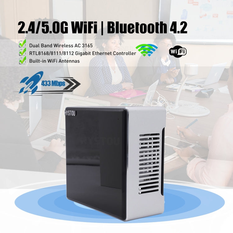 HYSTOU M5 Windows 7/8/10 / WES7/10/Linux System Mini PC, Intel Core i5-1035G4 Quad Core 8 Threads up to 3.7GHz, 32GB RAM+512GB SSD, US Plug - Windows Mini PCs by HYSTOU | Online Shopping UK | buy2fix