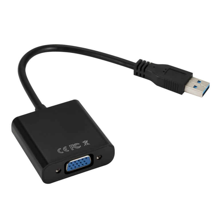 External Graphics Card Converter Cable USB3.0 to VGA, Resolution: 1080P(Black) - Converter by buy2fix | Online Shopping UK | buy2fix