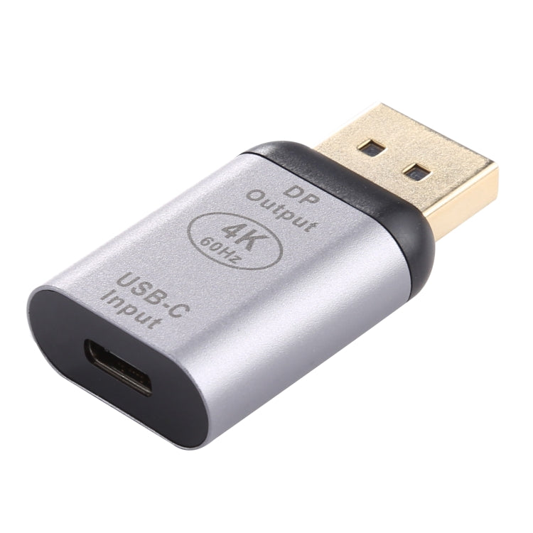 Type-C / USB-C Female to Big DP Male Aluminium Alloy Adapter (Silver) - Computer & Networking by buy2fix | Online Shopping UK | buy2fix