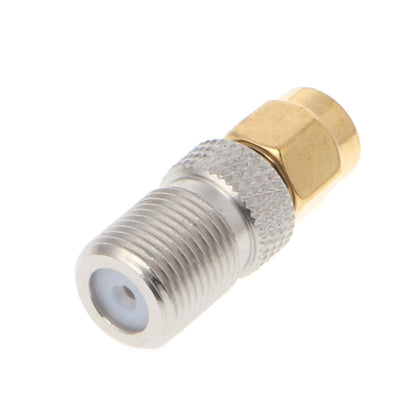 2 PCS SMA Female to F Female RF Coaxial Connector - Consumer Electronics by buy2fix | Online Shopping UK | buy2fix