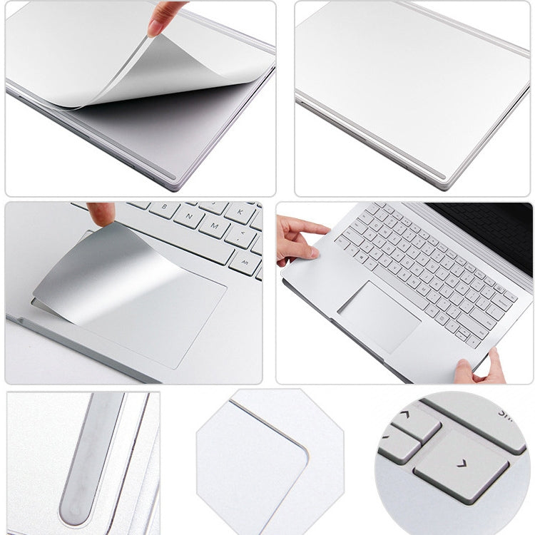 4 in 1 Notebook Shell Protective Film Sticker Set for Microsoft Surface Book 13.5 inch(Grey) - Computer & Networking by buy2fix | Online Shopping UK | buy2fix