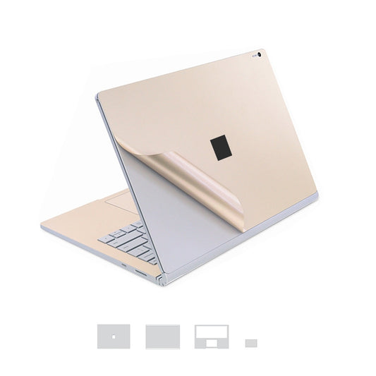 4 in 1 Notebook Shell Protective Film Sticker Set for Microsoft Surface Book 13.5 inch(Gold) - Computer & Networking by buy2fix | Online Shopping UK | buy2fix