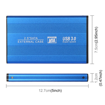 Richwell SATA R2-SATA-160GB 160GB 2.5 inch USB3.0 Super Speed Interface Mobile Hard Disk Drive(Blue) - External Hard Drives by Richwell | Online Shopping UK | buy2fix