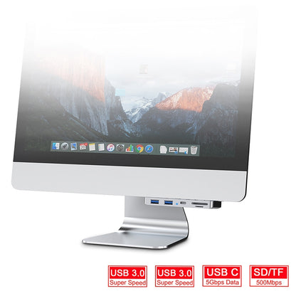 Rocketek For iMac Type-C / USB-C + Dual USB3.0 + SD / TF Multi-function HUB Expansion Dock - USB HUB by ROCKETEK | Online Shopping UK | buy2fix