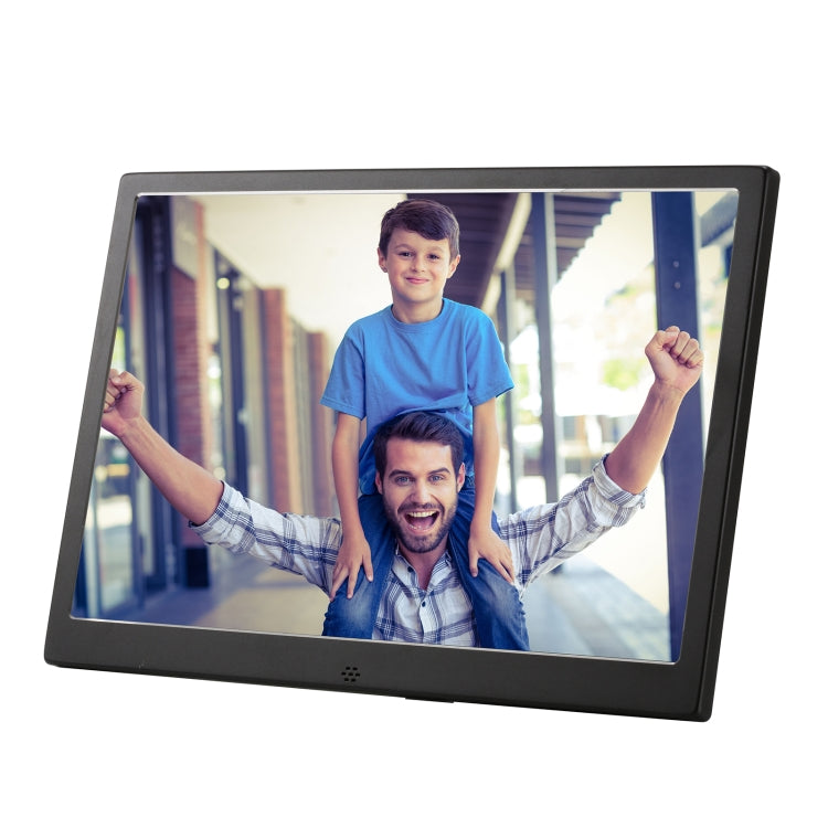 HSD1707 17 inch LED 1440X900 High Resolution Display Digital Photo Frame with Holder and Remote Control, Support SD / MMC / MS Card / USB Port, UK Plug(Black) - Consumer Electronics by buy2fix | Online Shopping UK | buy2fix