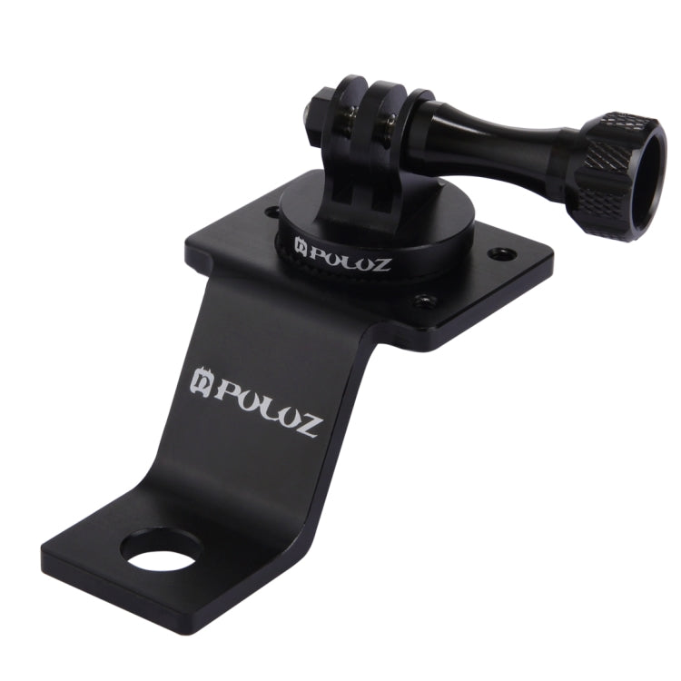 PULUZ Aluminum Alloy Motorcycle Fixed Holder Mount with Tripod Adapter & Screw for GoPro Hero11 Black / HERO10 Black /9 Black /8 Black /7 /6 /5 /5 Session /4 Session /4 /3+ /3 /2 /1, DJI Osmo Action and Other Action Cameras(Black) - DJI & GoPro Accessories by PULUZ | Online Shopping UK | buy2fix