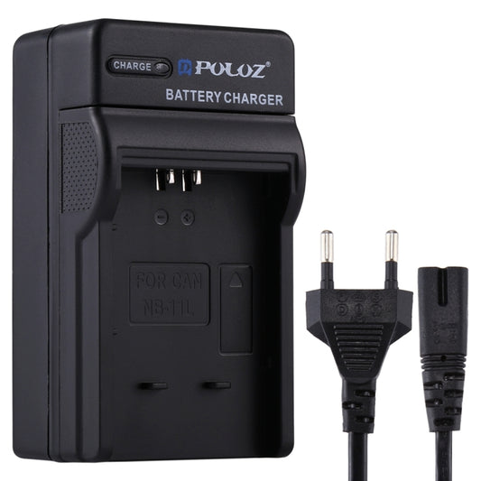 PULUZ EU Plug Battery Charger with Cable for Canon NB-11L Battery - Battery Wall Charger by PULUZ | Online Shopping UK | buy2fix