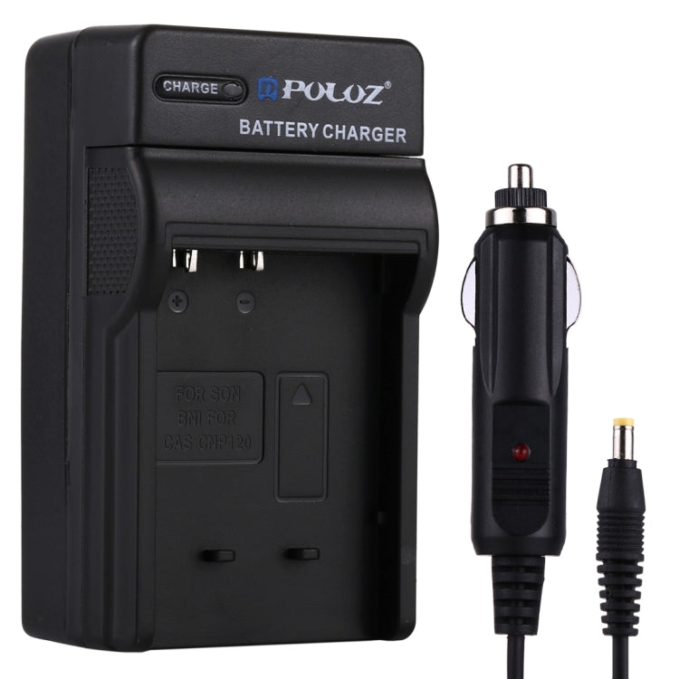 PULUZ Digital Camera Battery Car Charger for Casio CNP120 Battery - Camera Accessories by PULUZ | Online Shopping UK | buy2fix