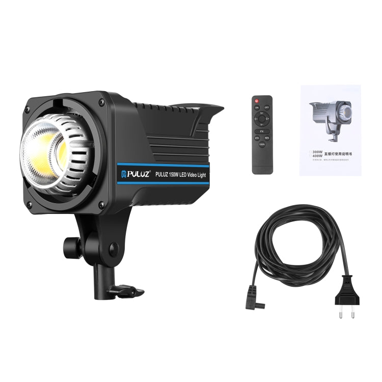 PULUZ 220V 150W Studio Video Light  3200K-5600K Dual Color Temperature Built-in Dissipate Heat System with Remote Control(EU Plug) - Shoe Mount Flashes by PULUZ | Online Shopping UK | buy2fix