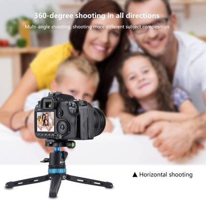 PULUZ Pocket Mini Adjustable Metal Desktop Tripod Mount with 360 Degree Ball Head for DSLR & Digital Cameras, Adjustable Height: 11-20.2cm(Blue) - Camera Accessories by PULUZ | Online Shopping UK | buy2fix