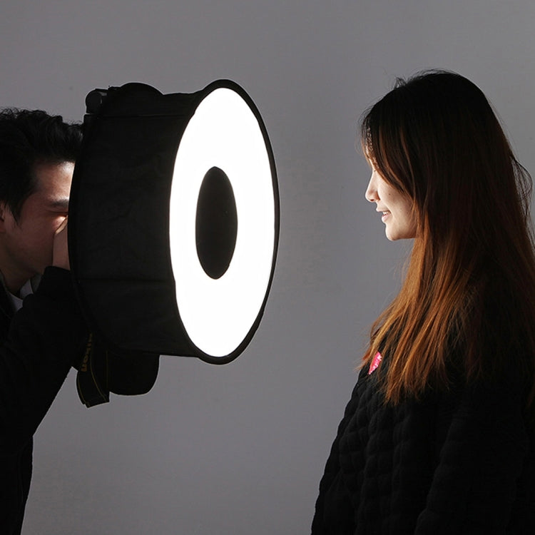 PULUZ 45cm Round Style Macro and Portrait Softbox SpeedLite Flash Light Foldable Diffuser - Camera Accessories by PULUZ | Online Shopping UK | buy2fix