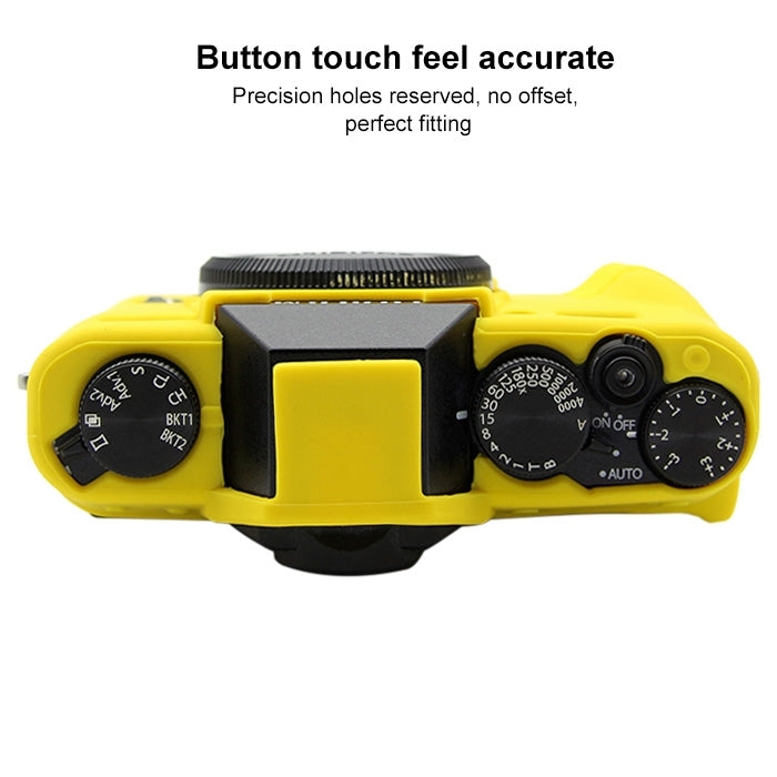 PULUZ Soft Silicone Protective Case for FUJIFILM X-T20(Yellow) - Camera Accessories by PULUZ | Online Shopping UK | buy2fix