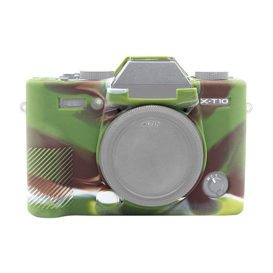 PULUZ Soft Silicone Protective Case for FUJIFILM XT10(Camouflage) - Protective Case by PULUZ | Online Shopping UK | buy2fix