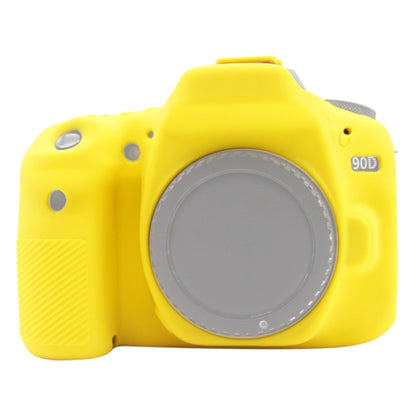 PULUZ Soft Silicone Protective Case for Canon EOS 90D (Yellow) - Camera Accessories by PULUZ | Online Shopping UK | buy2fix