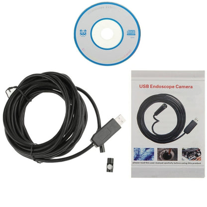 Waterproof USB Endoscope Snake Tube Inspection Camera with 6 LED for Parts of OTG Function Android Mobile Phone, Length: 5m, Lens Diameter: 7mm(Black) - Consumer Electronics by buy2fix | Online Shopping UK | buy2fix