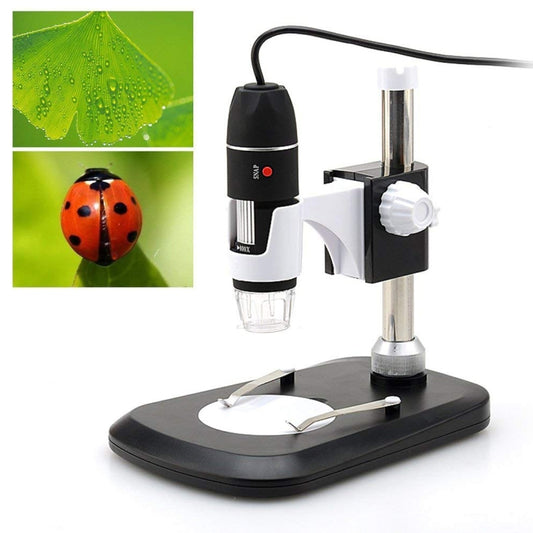 DMS-MDS800 40X-800X Magnifier 2.0MP Image Sensor USB Digital Microscope with 8 LEDs & Professional Stand - Consumer Electronics by buy2fix | Online Shopping UK | buy2fix