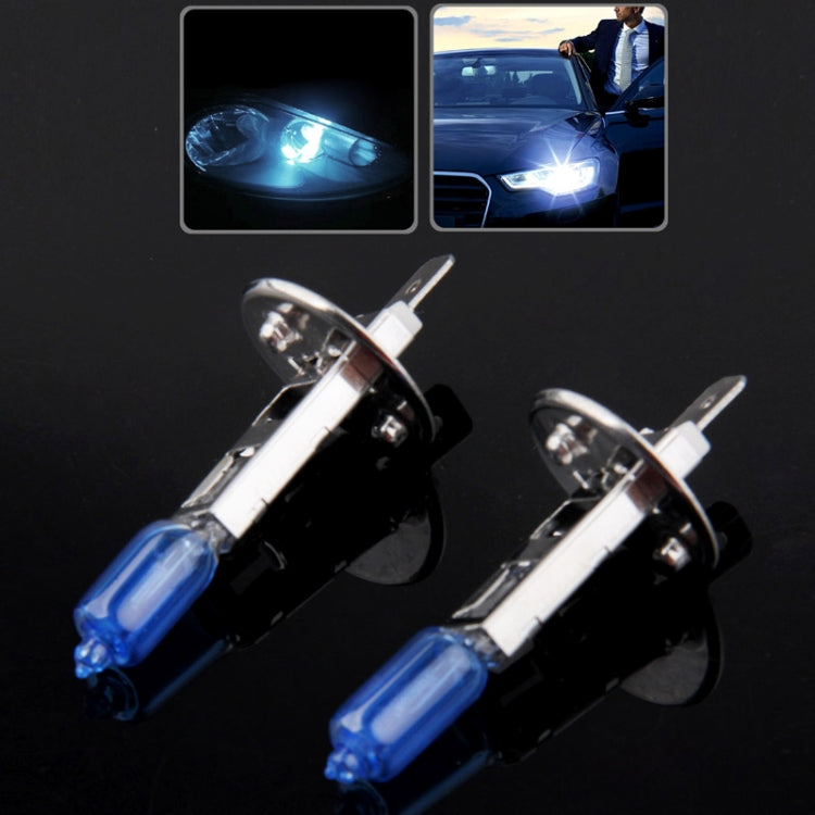 Halogen Bulb, Super White Car Headlight Bulb, 12 V / 55W, 6000K 1700 LM (Pair) - In Car by buy2fix | Online Shopping UK | buy2fix