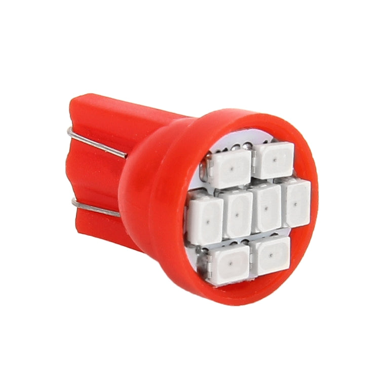10 PCS T10 8 LED Car Signal Light Bulb(Red Light) - In Car by buy2fix | Online Shopping UK | buy2fix