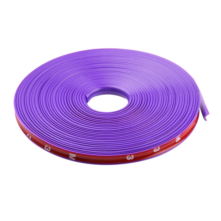 Universal Decorative Scratchproof Stickup 8M Flexible Car Wheel Hub TRIM Mouldings Decoration Strip(Purple) - In Car by buy2fix | Online Shopping UK | buy2fix