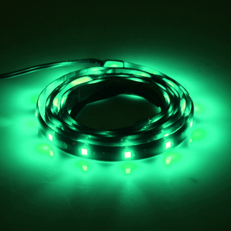 10 PCS 30cm 15 LED Waterproof Flexible Car Strip Light, DC 12V(Green Light) - In Car by buy2fix | Online Shopping UK | buy2fix