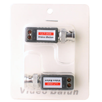 2 PCS 1 Channel Passive Video Balun UTP BNC Cat5 Transceiver(Grey) - Security by buy2fix | Online Shopping UK | buy2fix